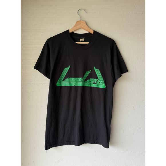 RARE VTG 1988/89 LeigeLord 'Out of Control Tour' Black Metal Band Tee Size XS - Picture 1 of 8